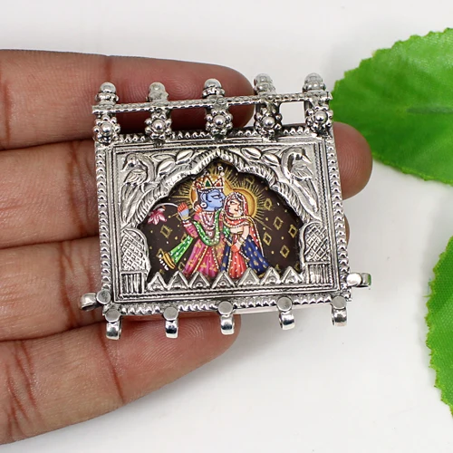 Buy Lord Radha Krishna Painting Pendant 