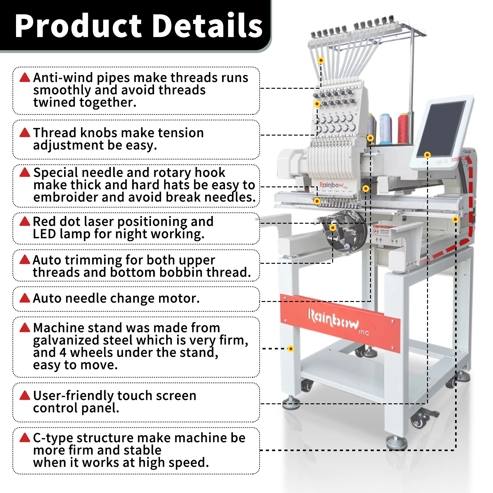 Richpeace Computer Sewing Embroidery Machine for Sale