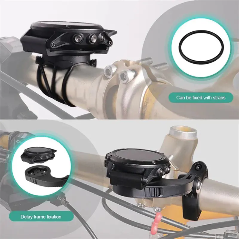 ZYNCUE Soporte Para Cronómetro De Bicicleta: 4 Opciones De Montaje, Fácil Instalación Sin Herramientas, Resistente Al Clima – Paquete Múltiple