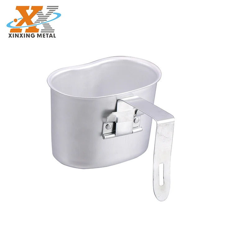 Outdoor Travel 0.8L Canteen Cup Custom Aluminum Metal Water Camping Canteen Cup factory