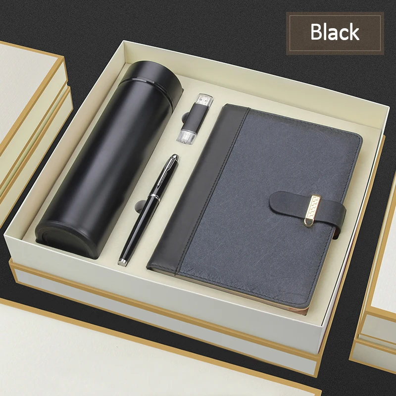 Customized Logo OEM Notebook Pen Latest Gadgets Promotional Novelty Office Business Gifts Customized Diary Valentine Gift Sets