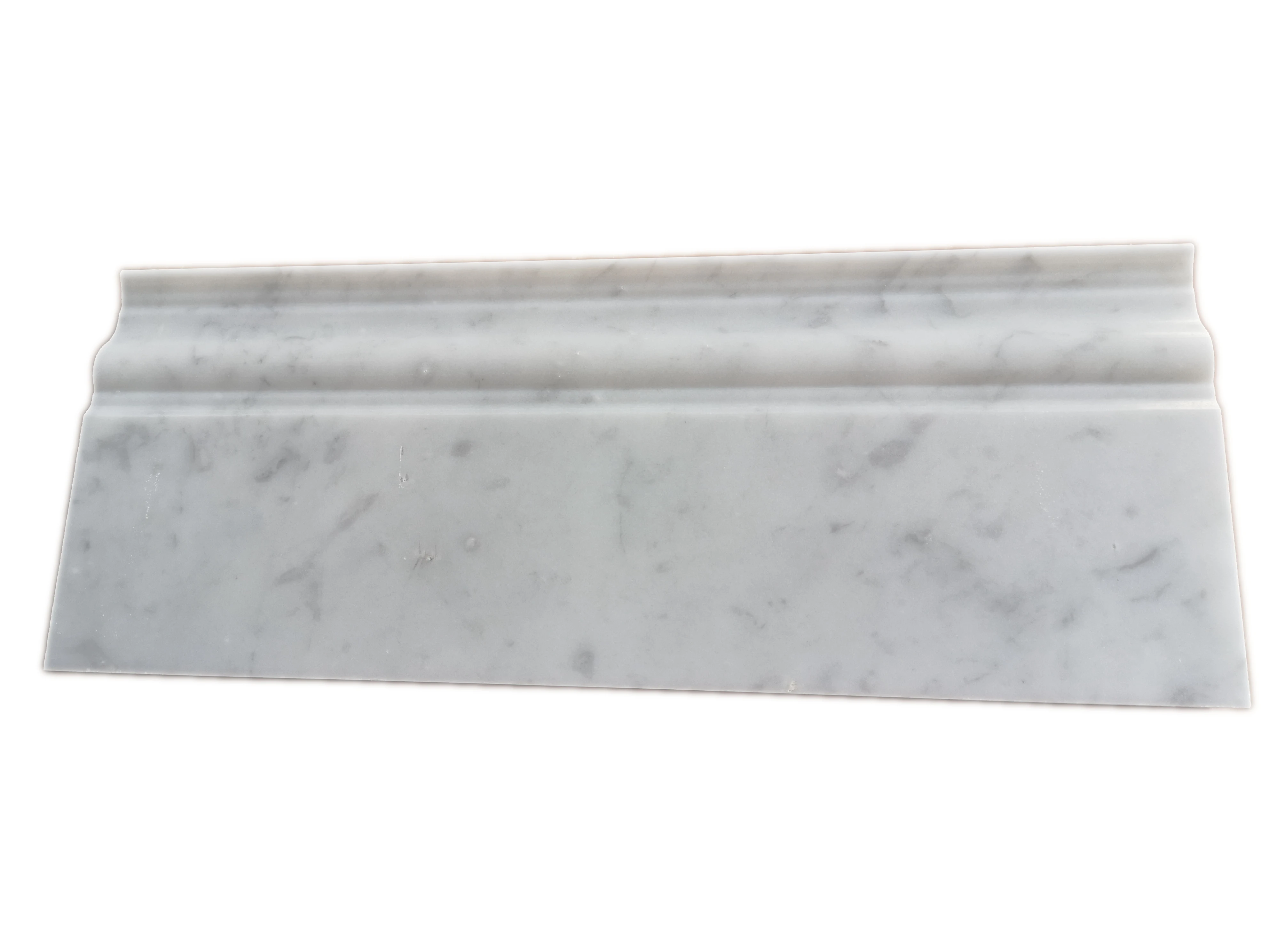 SH STONE Customized Design Carrara White Marble Skirting Board Natural White Marble Flooring Tiles