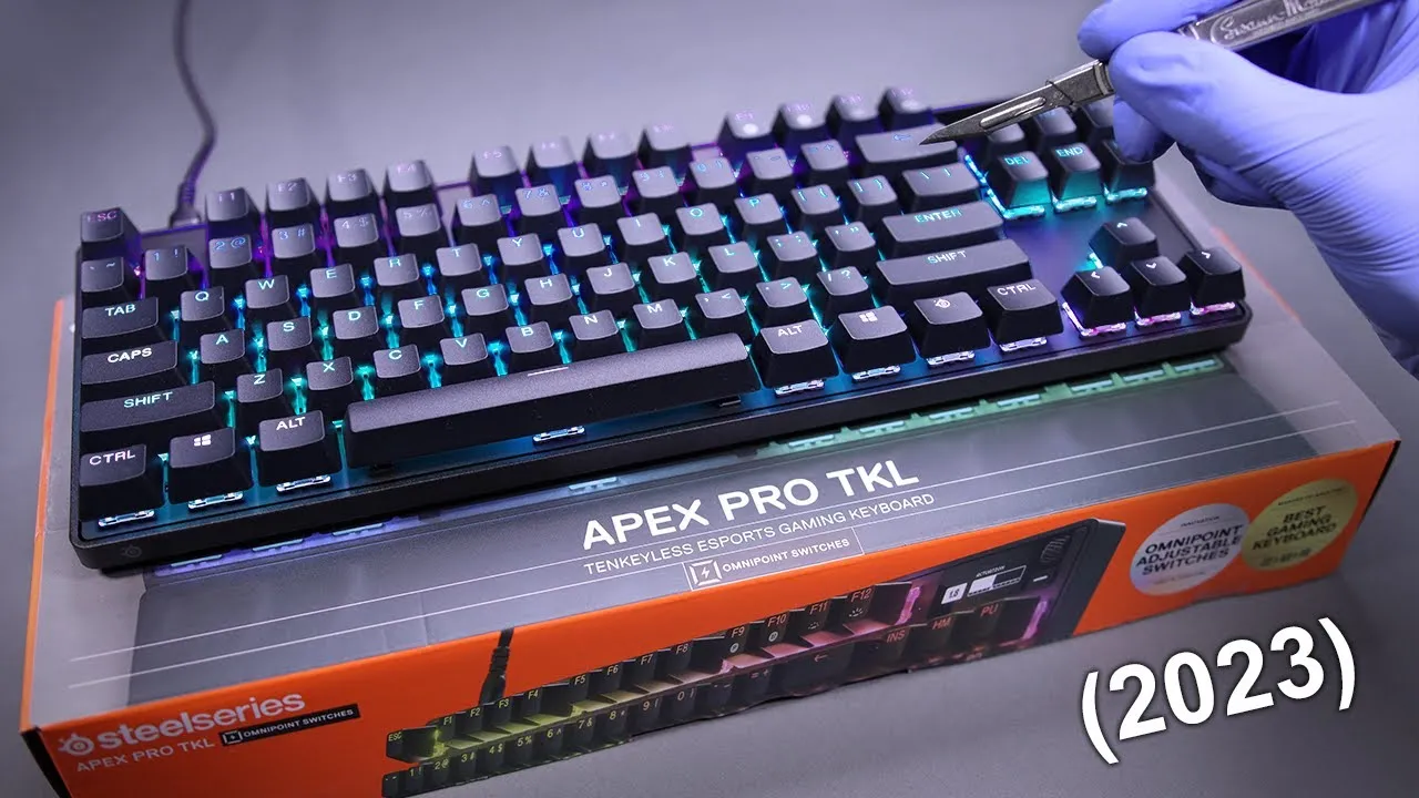 【美品】 apex pro tkl SteelSeries Apex Pro TKL Wireless Mechanical Gaming Keyboard