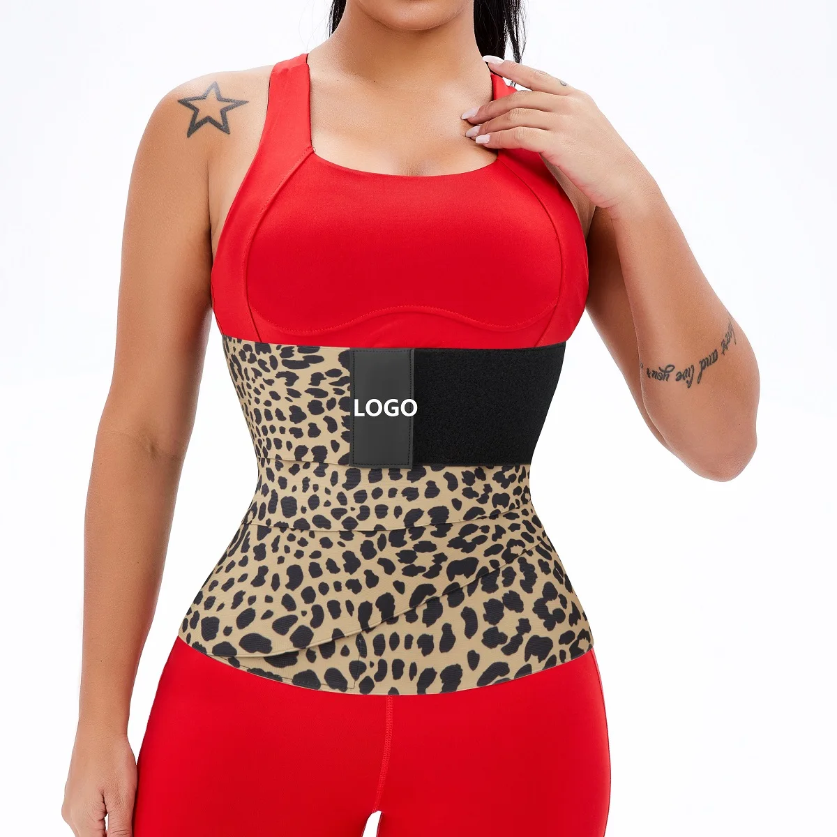 waist trainer leopard print