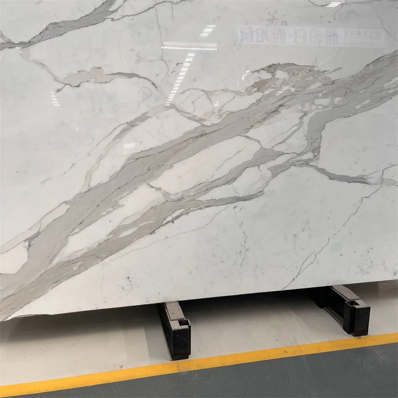 High Quality Calacatta Gold Marble Slabs For Bathroom Wall Floor Tiles White Marble Countertop