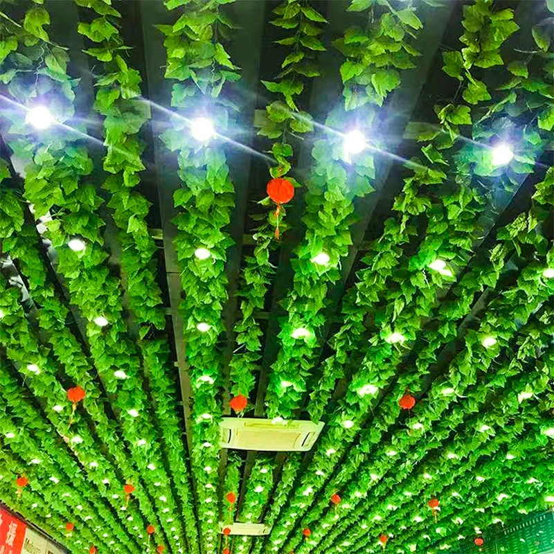 Artificial Ivy Garland Greenery Garlands Hanging Flower Vine for Bedroom Wall Decor Wedding Green Artificial Ivy Leaves