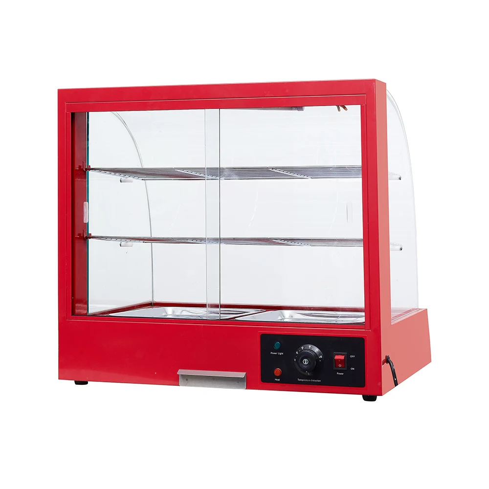 レストラン用カウンタートップペストリーディスプレイケース電気フード