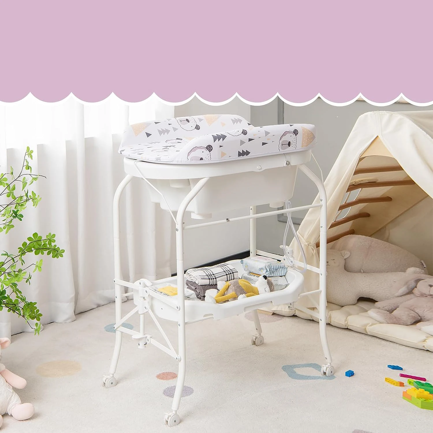 Baby Bathtub With Changing Table Baby Changing Station Buy Baby Bath