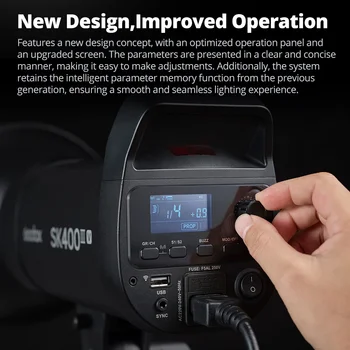 Godox SK300III-V SK400III-V SK300IIIV SK400IIIV 2.4G X System Professional Compact Studio Flash for Photography Studio Stream detail image