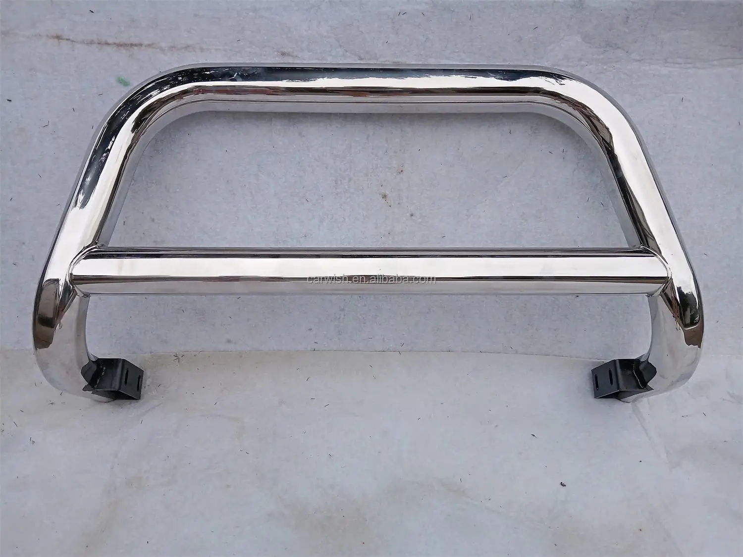 J2 Engineering Front Bumper Bull Bar Guard - Carbon Steel, Black, For 07-19 Silverado/Sierra, 07-14 Escalade, W/ Mounting Brackets