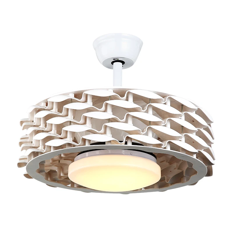 Bladeless 6 Speed DC Ceiling Fan Light Without Blade Led Ceiling Fan Chandelier Remote Control Led Ceiling Light with Fan