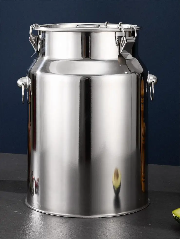 New Arrival Container with Buckle Dustproof Moisture-proof Stainless Steel sealed Pet Food Storage Container