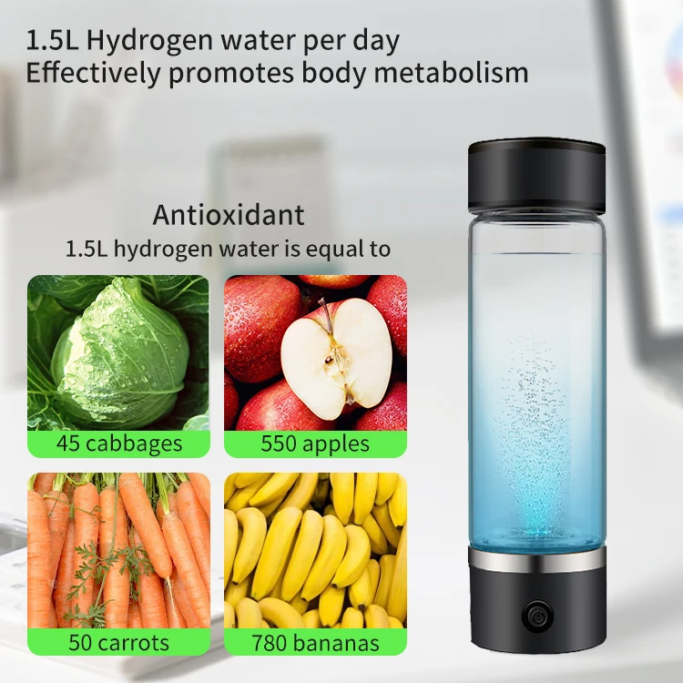 Rechargeable Portable Hydrogen Water Bottle Generator Hydrogen Water ...