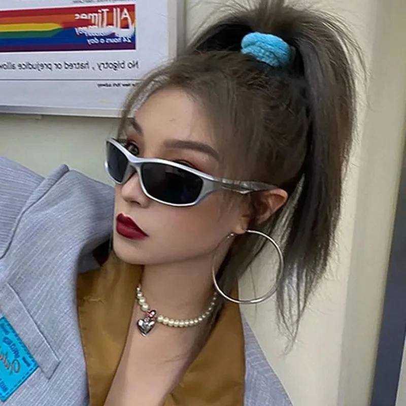 Cyber Y2K Futuristic Sunglasses - 2024 Fashion Punk Sport