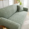 Velluto jacquard verde castello