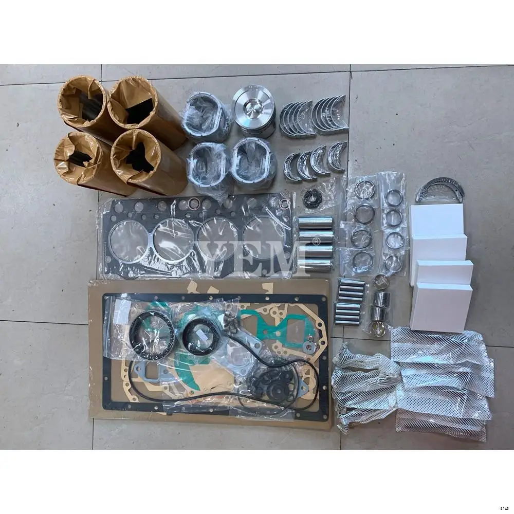 Engine Rebuild Kit With Cylinder Gaskets Set Piston Rings Liner Bearing Valves Fit for Komatsu 4D95 Harvester Spare Parts