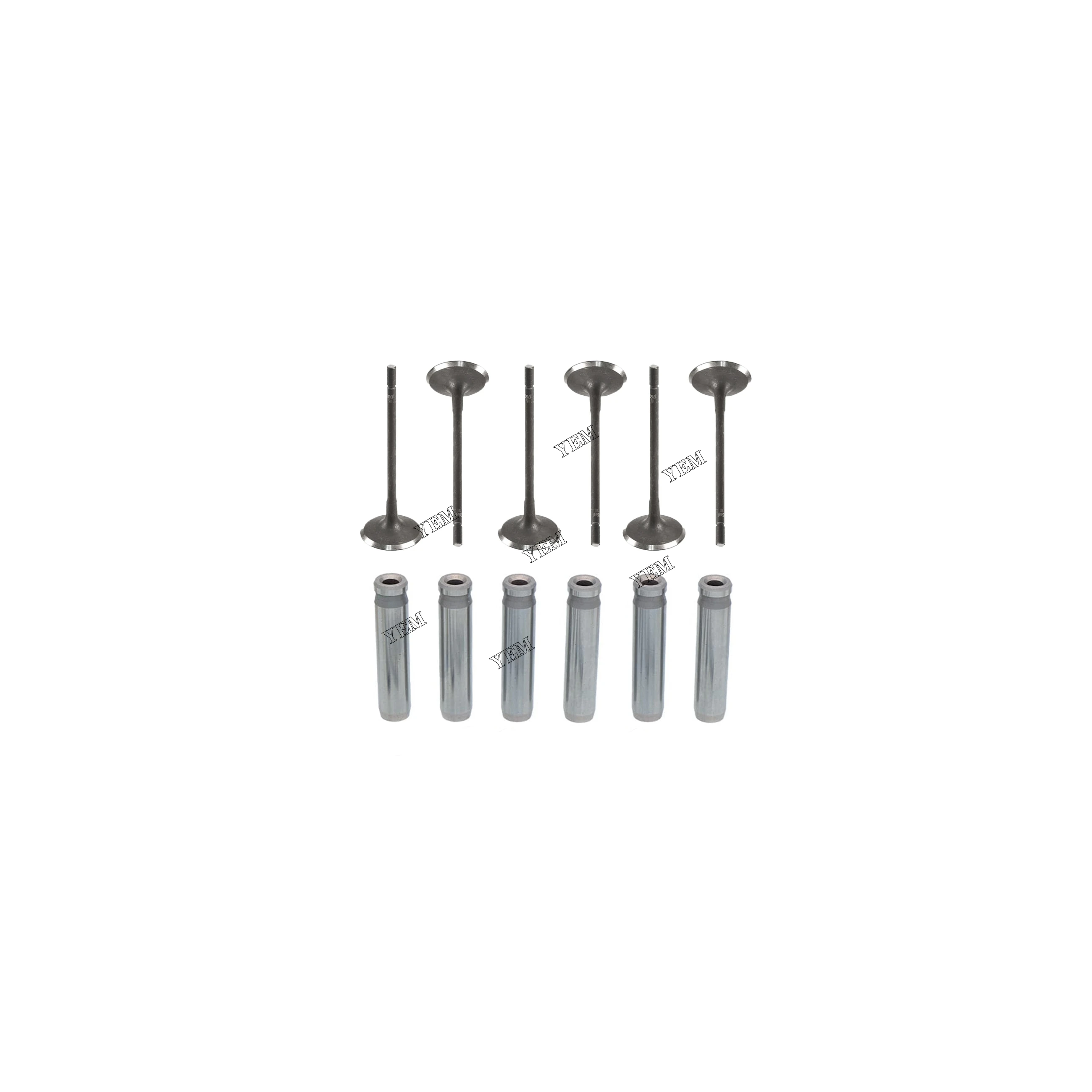 Valve Guide 1 Set Intake Valve & Exhaust Valve for Kubota D1803 Engine Aftermarket Engine Parts
