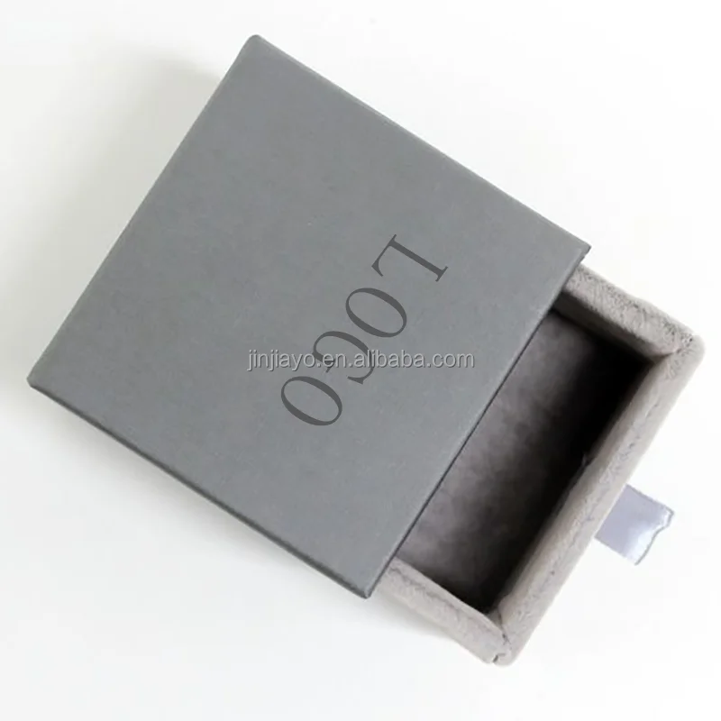 Customized Drawer Box Paper Box with Sponge Embossing Printing Features Recycled Materials Jewelry Packaging Box for Necklace factory