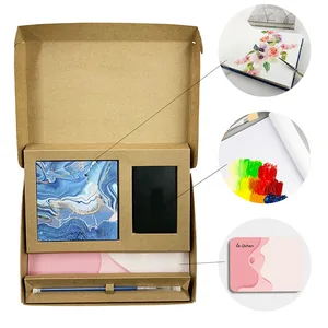 Handmade 300g Watercolor Paper Portable Mini Drawing Book Square Watercolor Suit for Hand-Painted Book for Painting