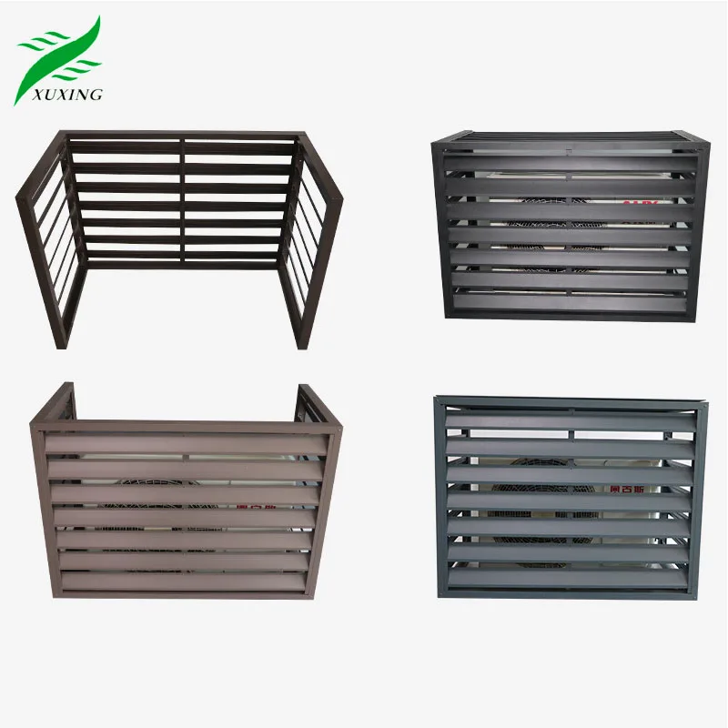 Customized Aluminum Decorative Exterior Outdoor Ac Unit Protective Louver Cover Wall Air