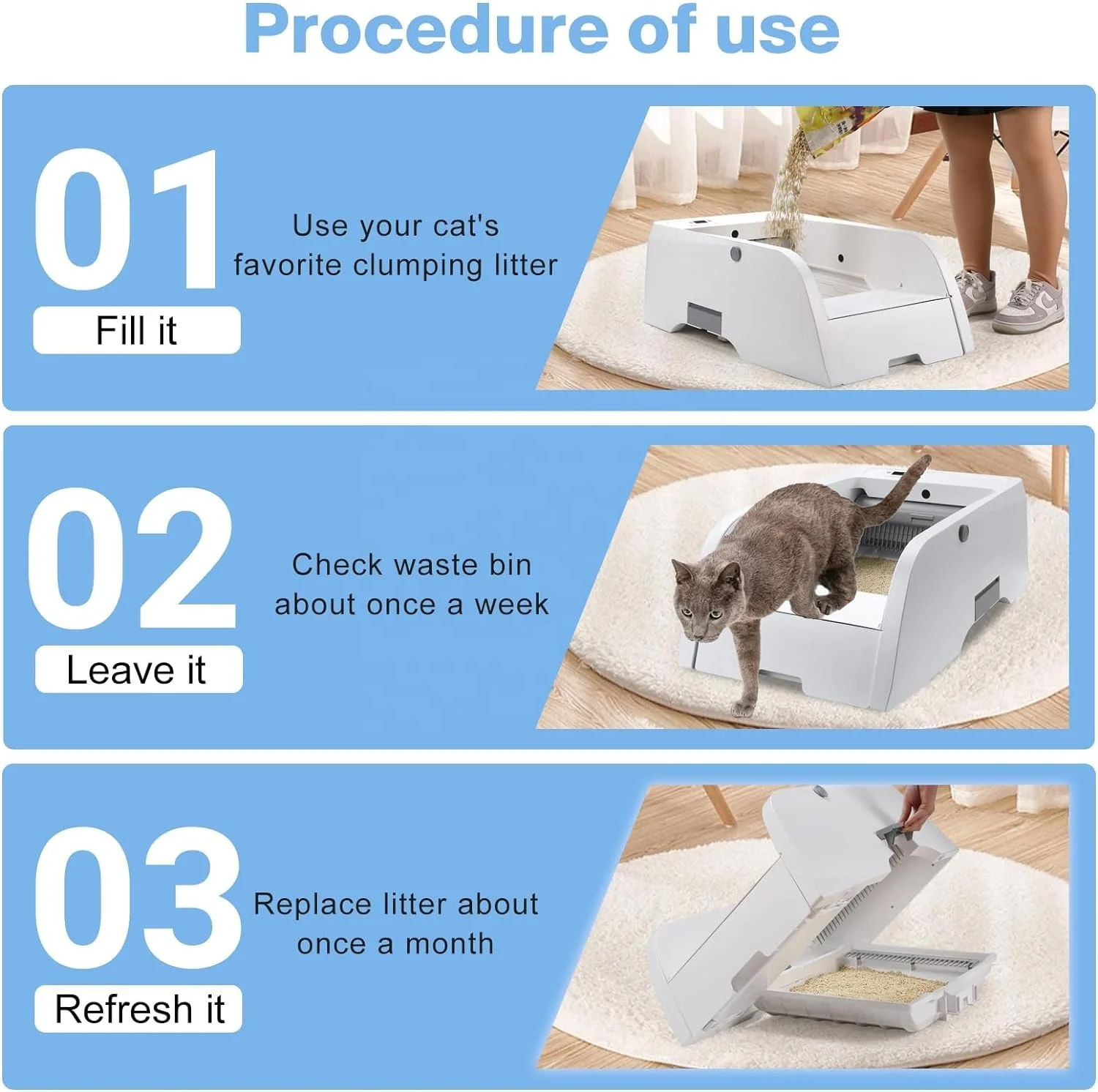 Petwant WIFI Remote APP Control Self-Cleaning Automatic Cat Litter Box Camera Induction Intelligent Cat Litter Accessories