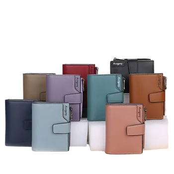 New Wallet Zipper Vertical Fashion Short Card Holder Korean Coin Purse Factory Wholesale