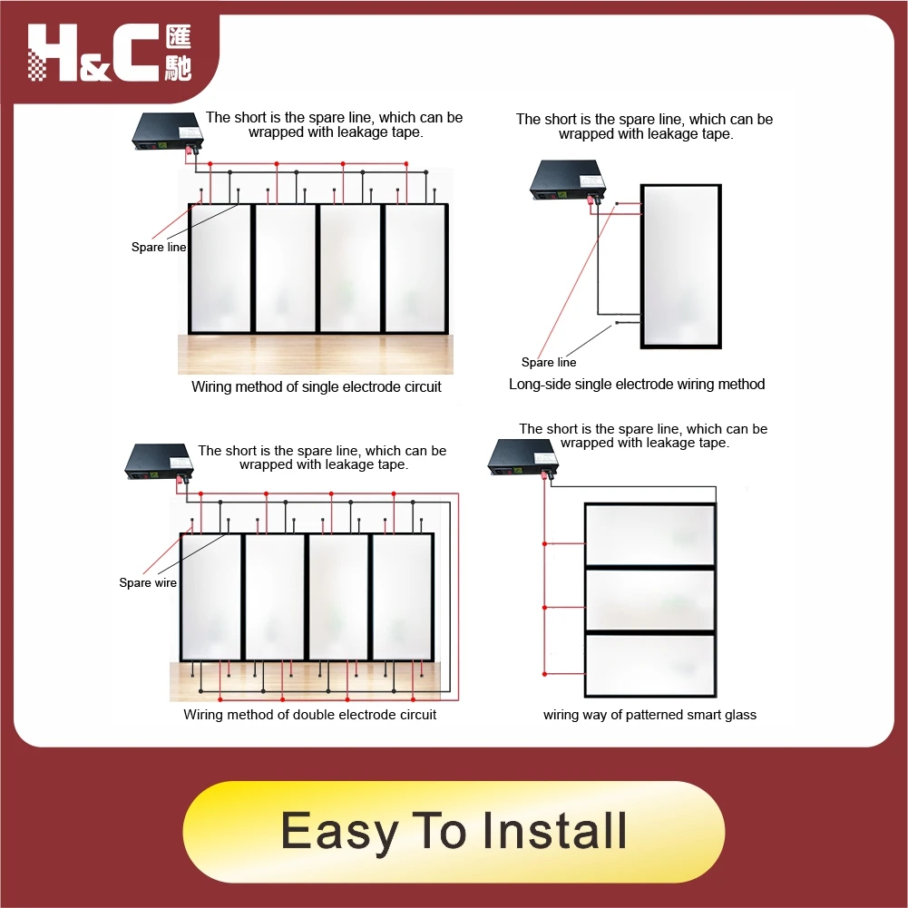 Smart Home Easy to Installation Self Adhesive Electronic Control Pdlc Film Smart Glass Window
