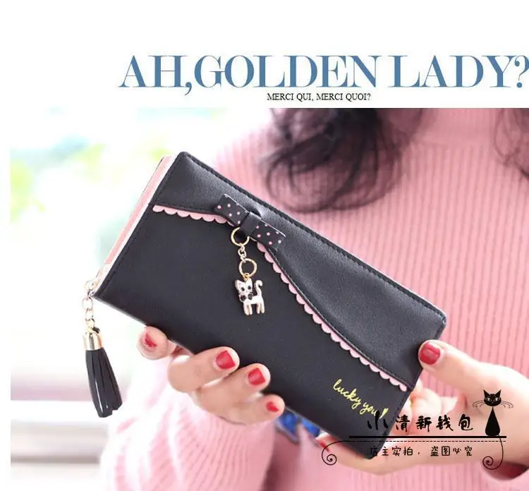 Wholesale Geometric Women Wallets with Zipper Pink 2033 Pocket