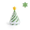 Coquille vert-blanc mat 10cm