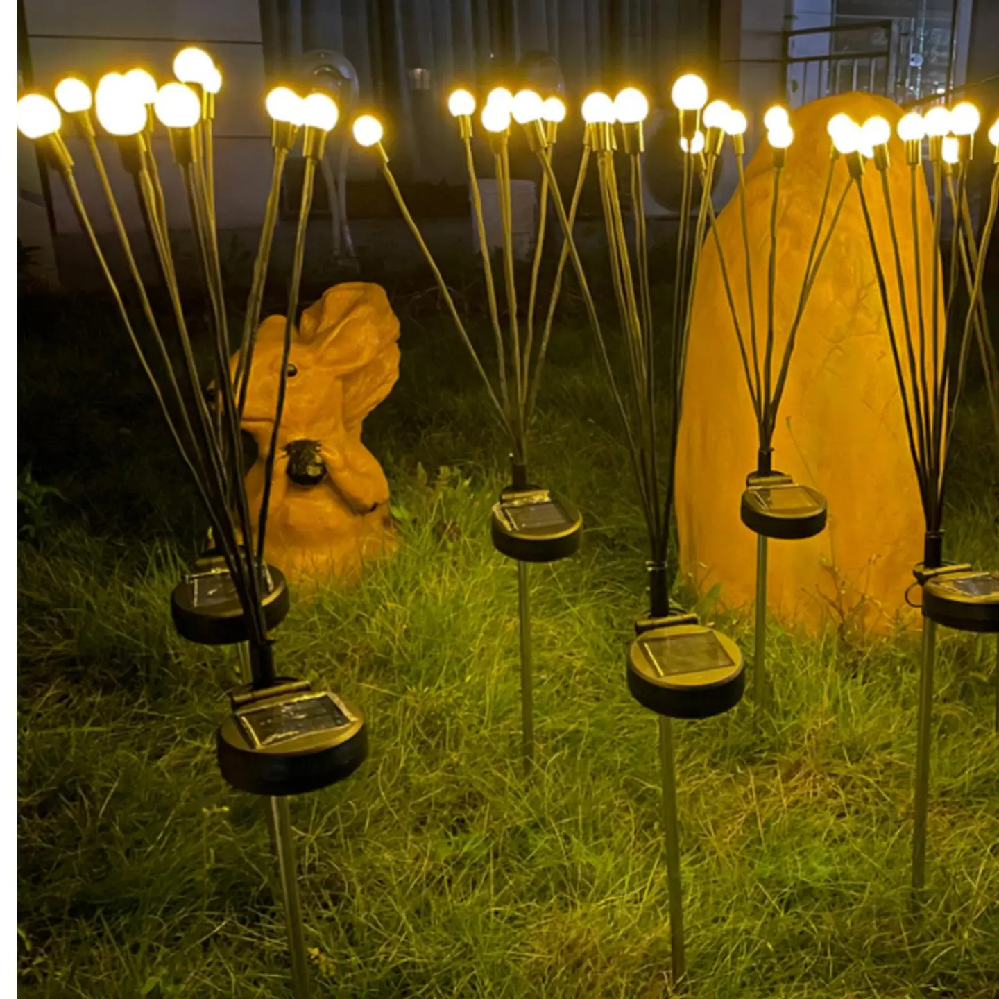 6 светодиодов, 8 светодиодов, солнечные огни, светлячок, светодиодная лампа, светлячок для улицы