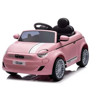 Licensed Fiat 500 Ride on Electric Toy Car 6V Battery Operated CE Certified for 2-4 Year Olds Unisex Toy Car
