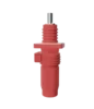 Screw type-plug+socket-red