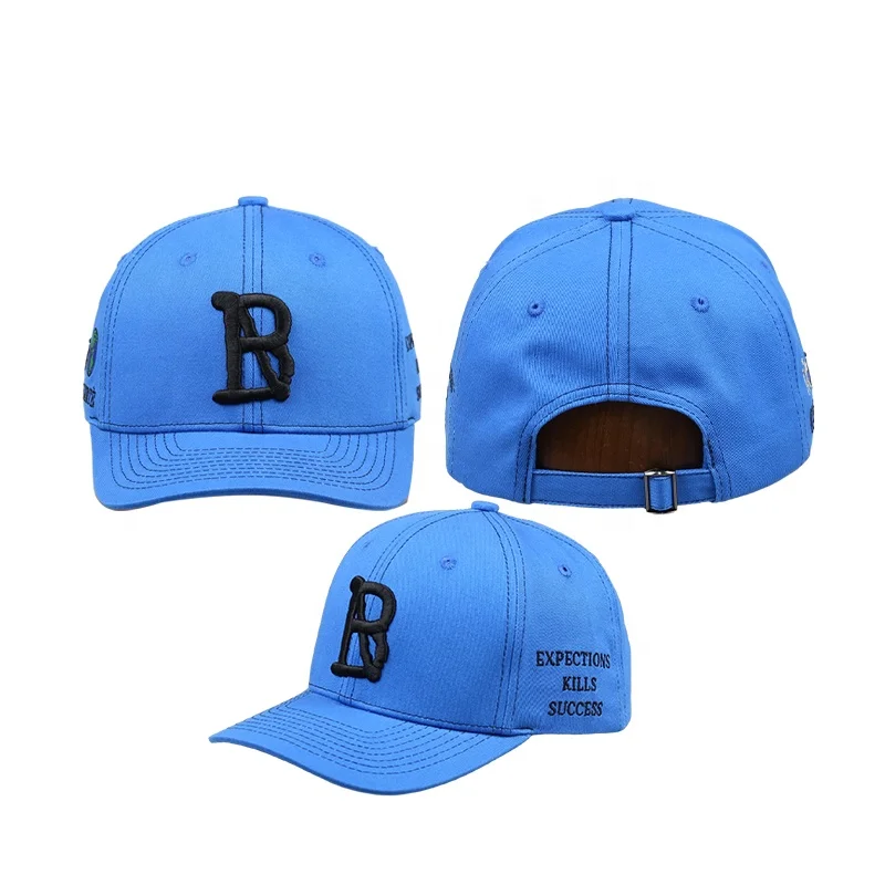 Высококачественная унисекс 6-панельная бейсбольная Спортивная шляпа на заказ 3D вышитый логотип в американском стиле с изогнутыми полями для рыболовных вечеринок