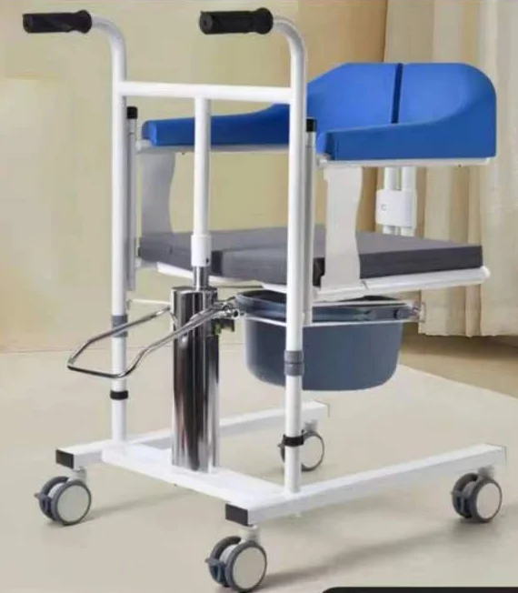 Lift And Transfer Wheelchair Hydraulic Moving Machine Nursing