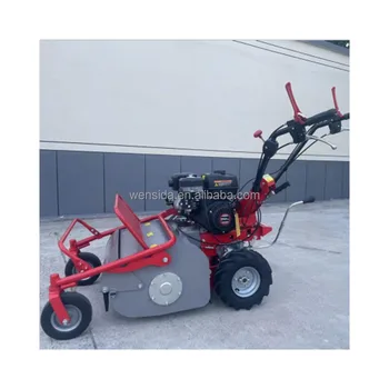 Multi-speed adjustable trolley lawn mower for planting turf and trimming municipal greening self-propelled vehicle