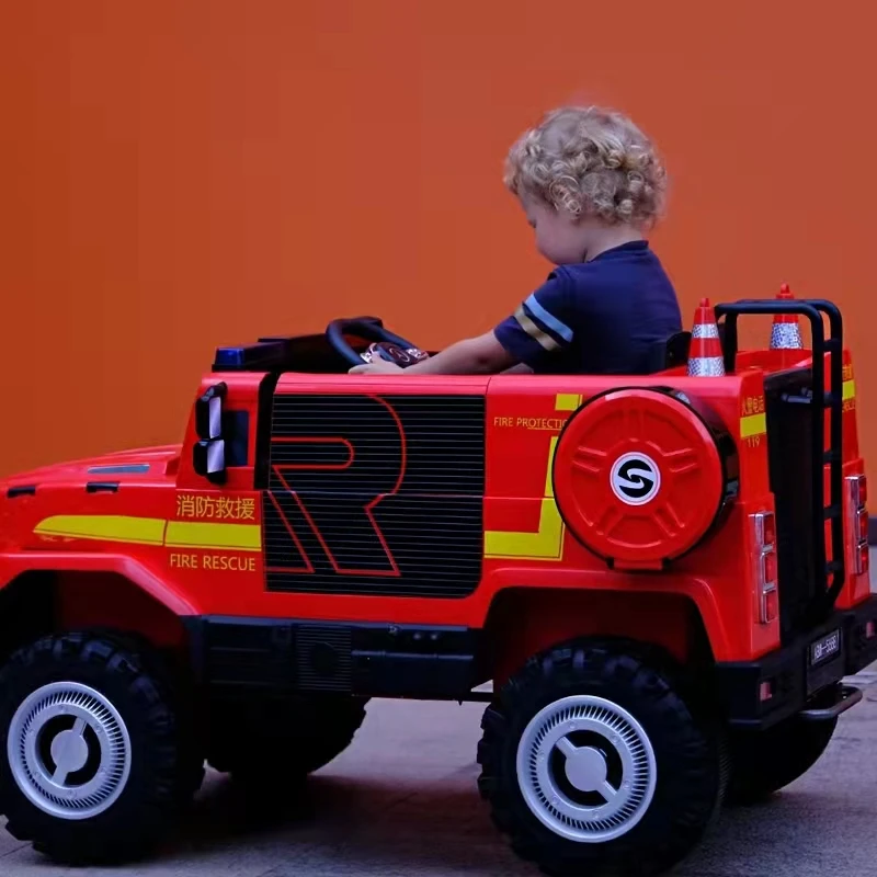 Kids Electric Fire Truck 12 Volt Ride On Car Toy For Baby Buy Kids