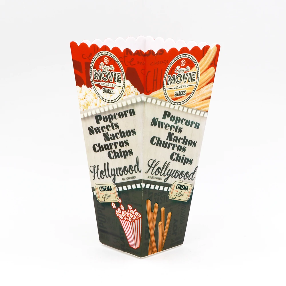 Ведро и контейнер для попкорна, высококачественные нетоксичные пластиковые держатели для попкорна с логотипом под заказ