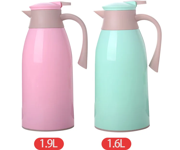 Insulated Water Pot Jug Double Walled Plastic Vacuum Thermos for Home and Office