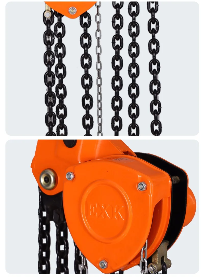Chain Block Hook Safety Latch Pulley Blocks Handle Manual 200 Kg Manual