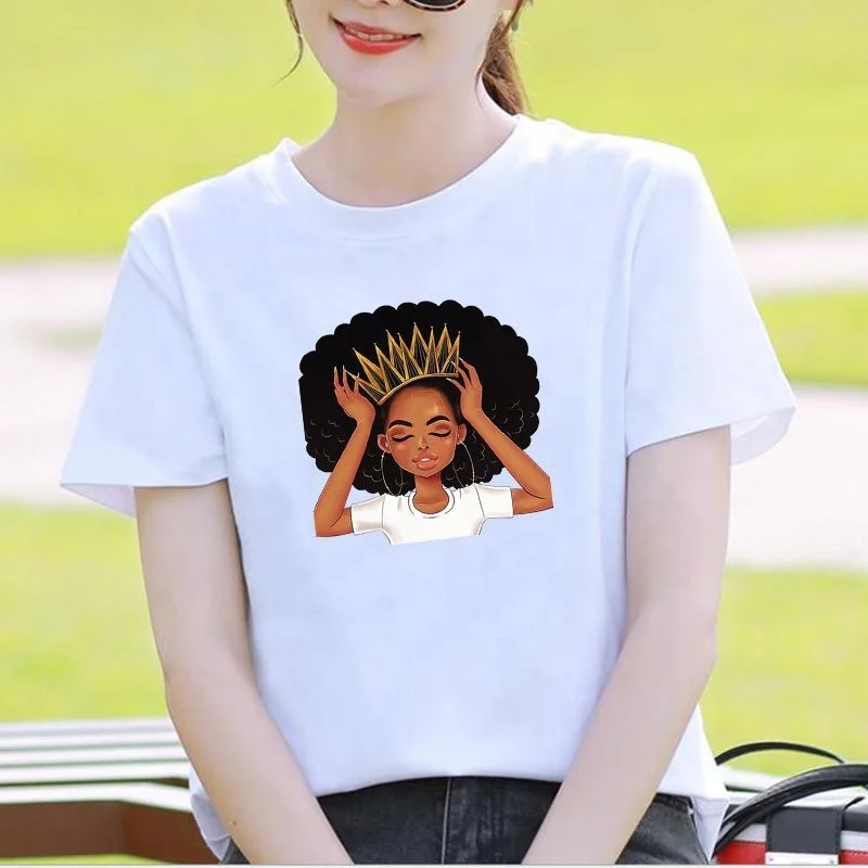 Africa Girl Style High Density Custom Heat Transfer Printing Sticker for Garment T-Shirt Decorative DIY Clothes Accessories