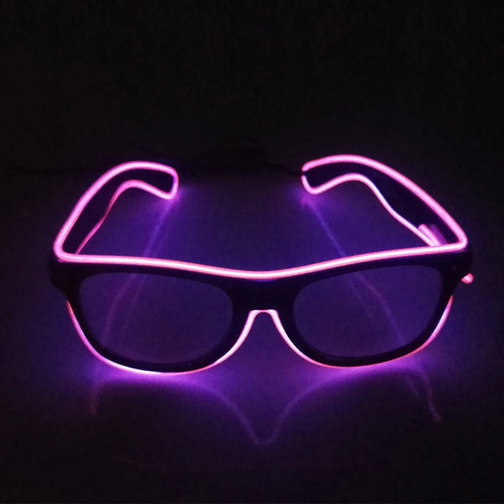 Usb Rechargeable Led Light Up Glasses,7 Colors Changing Flashing