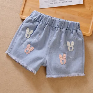 Summer new style of girls' denim shorts  thin and stylish short pants for babies to wear outside
