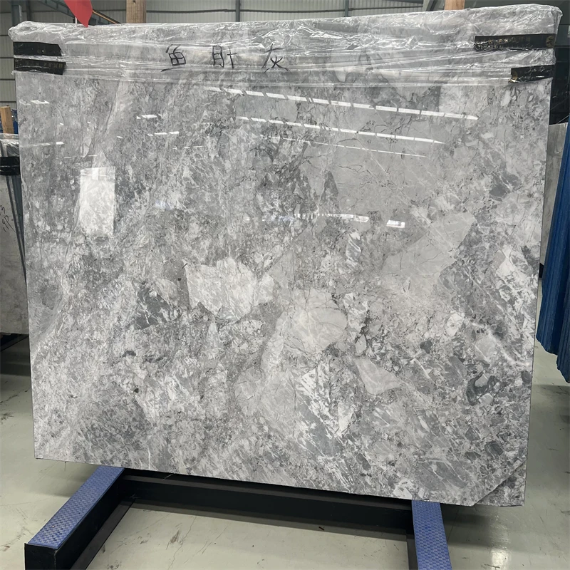 product luxury calacatta grey marble slab for hotel floor and wall tiles top quality grey marble book matched bathroom wall-2