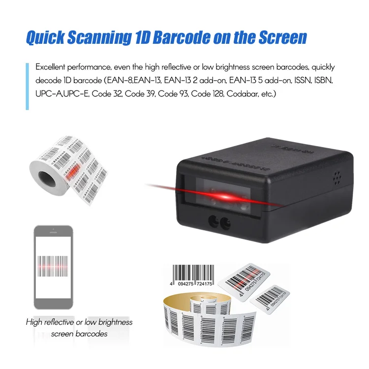 Raspberry Pi Barcode Scanner Module 1D Barcode Scanner Module Work With ...