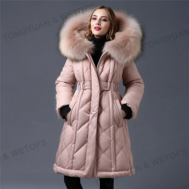 2023 Women For Coat With Big Fur Removeable Hooded Wholesale Coat ...