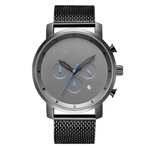 Luxury OEM Sport Chronograph Quartz Man Wristwatches Multi-function Three Small Dials Men Wristwatch Relogio Masculino