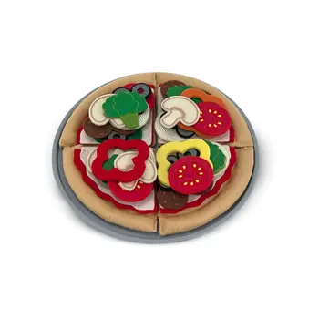 2024 new style.Pretend Play Pizza, Felt Pizza Toy For Toddlers And Kids Ages 2+,Felt Pizza Play Set For Kids Kitchen