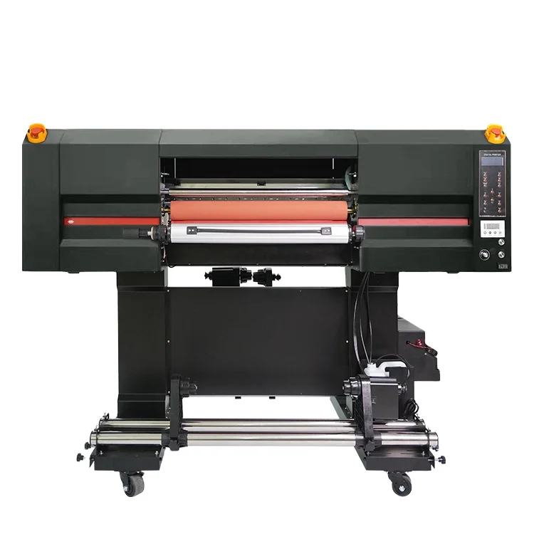 Forró eladás 60 cm-es digitális kristály címke UV DTF nyomtató 4 fejes roll to roll matrica UV nyomtató gép üveg kerámia akril
