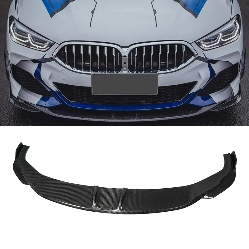 Carbon Fiber Fibre Bodykit Front Lip Splitter Fit For BMW 8 Series G16 840i 2019 2020 2021 2022 2023