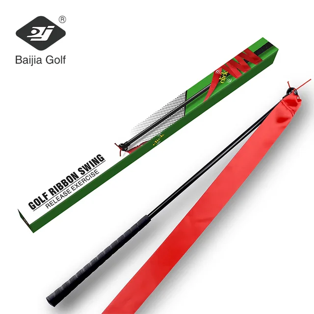 Hot Selling Golf Color Ribbon Swing Trainer Portable Full Swing Practice Golf Swing Speed Stick Golf Aid